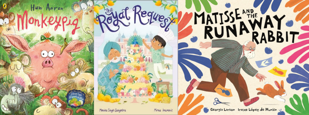 Picture book covers for book recommendations April 2026