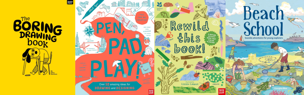 Activity book covers for book recommendations June 2026
